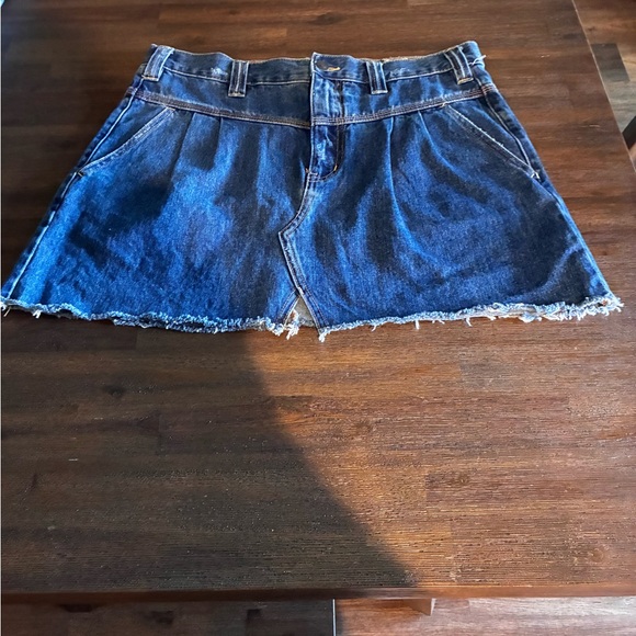 We The Free Blue Denim Mini Skirt - Picture 3 of 7